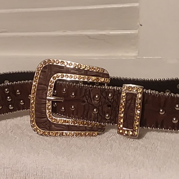 NWoT☆General Leather Blingy Belt - Picture 1 of 7